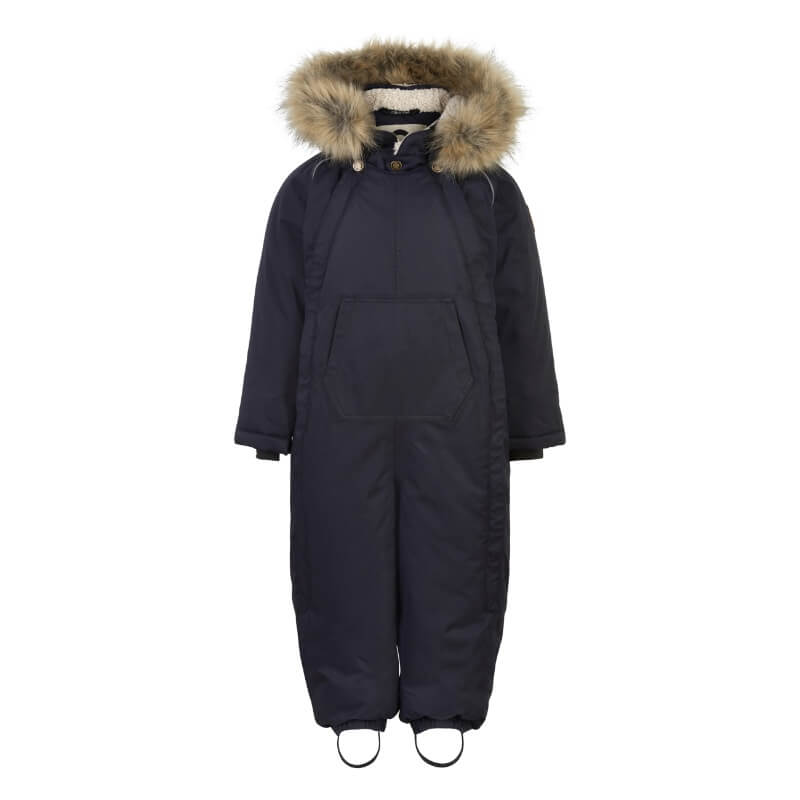Dark Navy Mikk Line Twill Nylon Baby Flyverdragt 74 - Mikk-line Baby  - 5715073254872