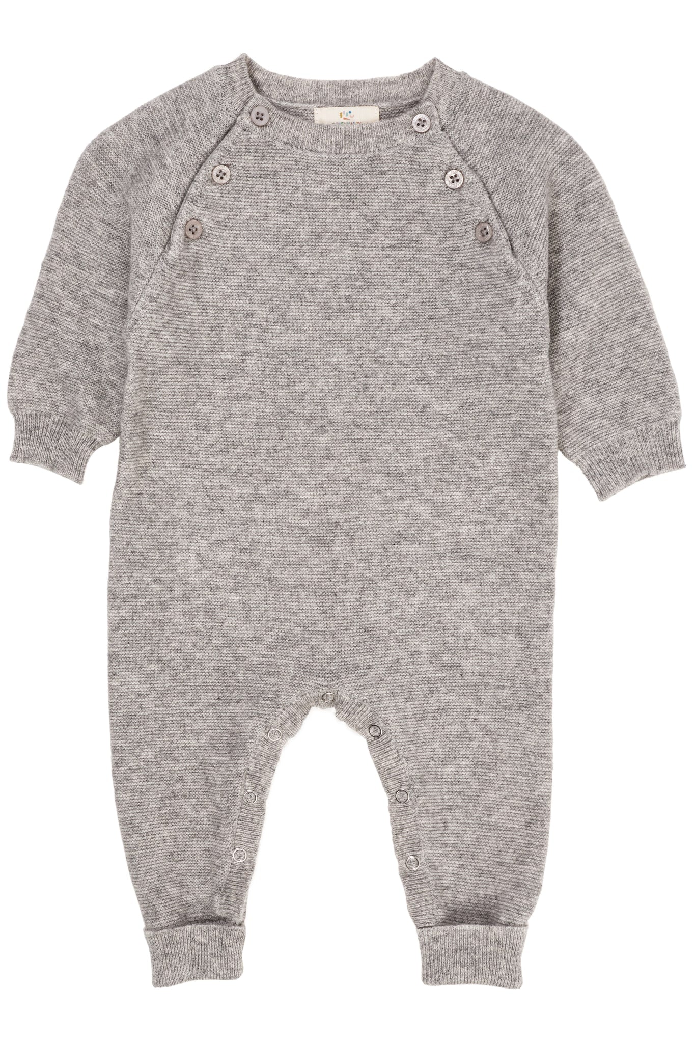 GREY MEL Cashmere Full Body - Baby  - 5740026338699