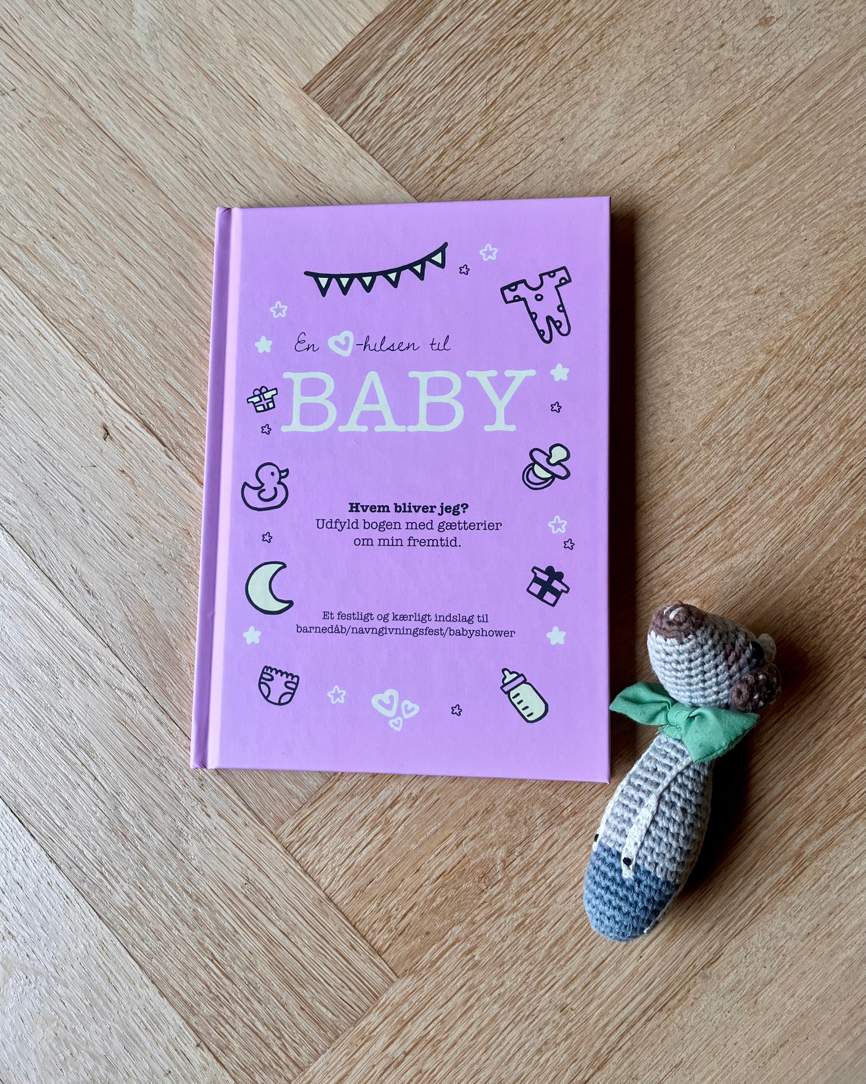 Babybog Hjertelig Hilsen Til Baby Lyserød - Falkogbille Baby