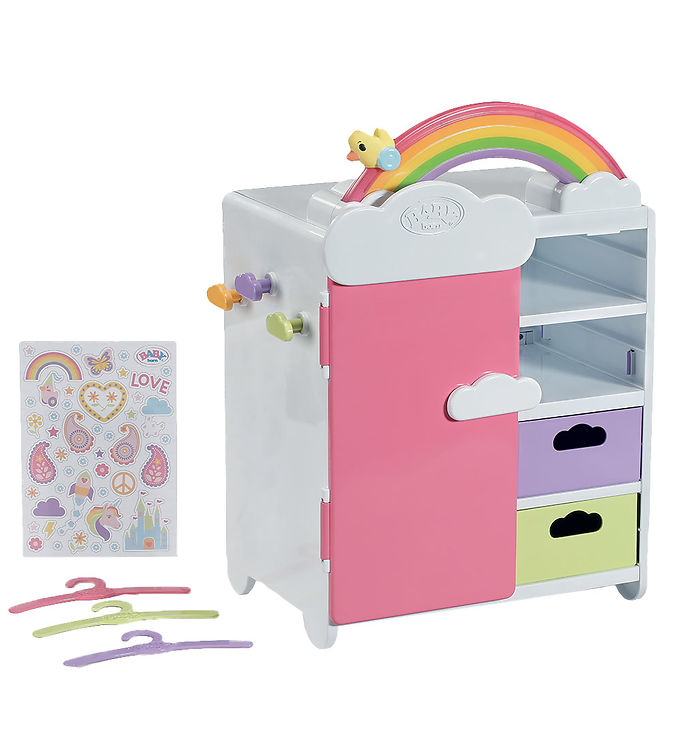 Baby Born Dukketilbehør Regnbue Garderobe - Baby Born Baby  - 4001167836040