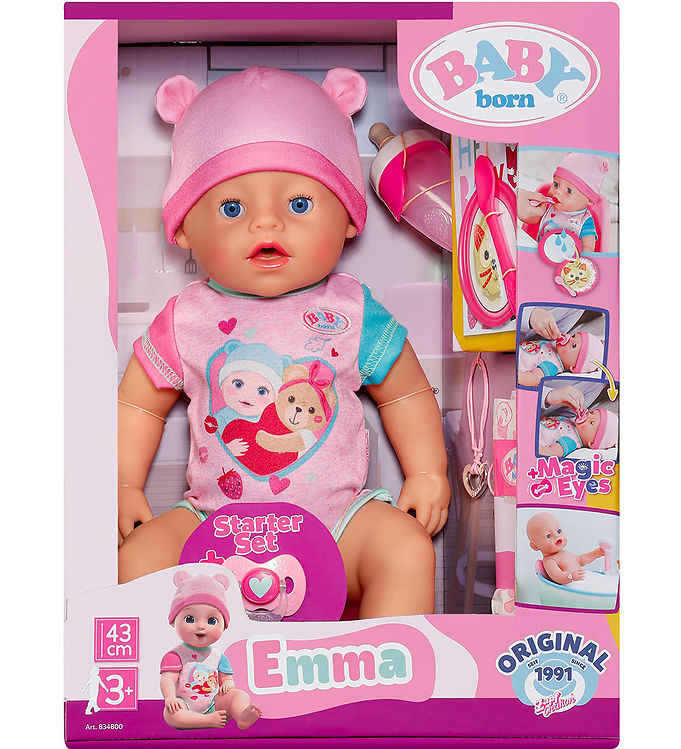Baby Born Dukke Emma Funktioner - Baby Born Baby  - 4001167834800