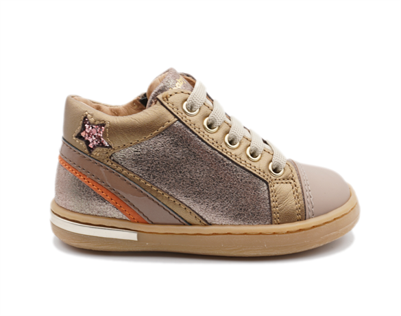 Babybotte Aston Snøresko Lynlå, Beige - Babybotte Baby