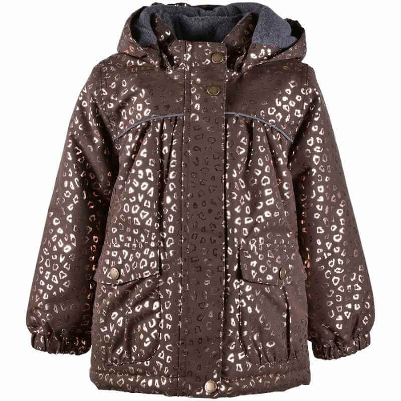 Chocolate Brown Mikk Line Vinterjakke Baby Girls - Mikk-line Baby  - 5715073082376