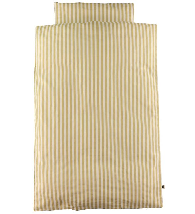 Beige/Gul Pine Cone Sengetøj Baby Mustard Stripe - Pine Cone Baby  - 5714966001890