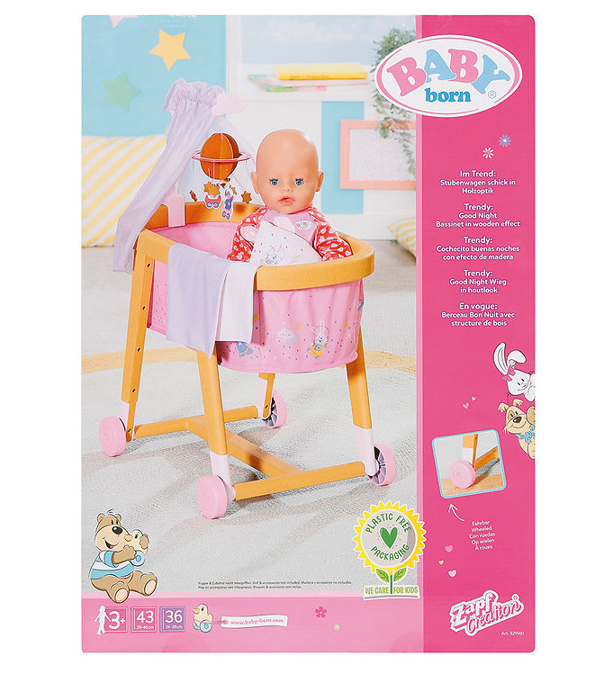 Multifarvet Baby Born Dukketilbehør Vugge - Baby Born Baby  - 4001167829981