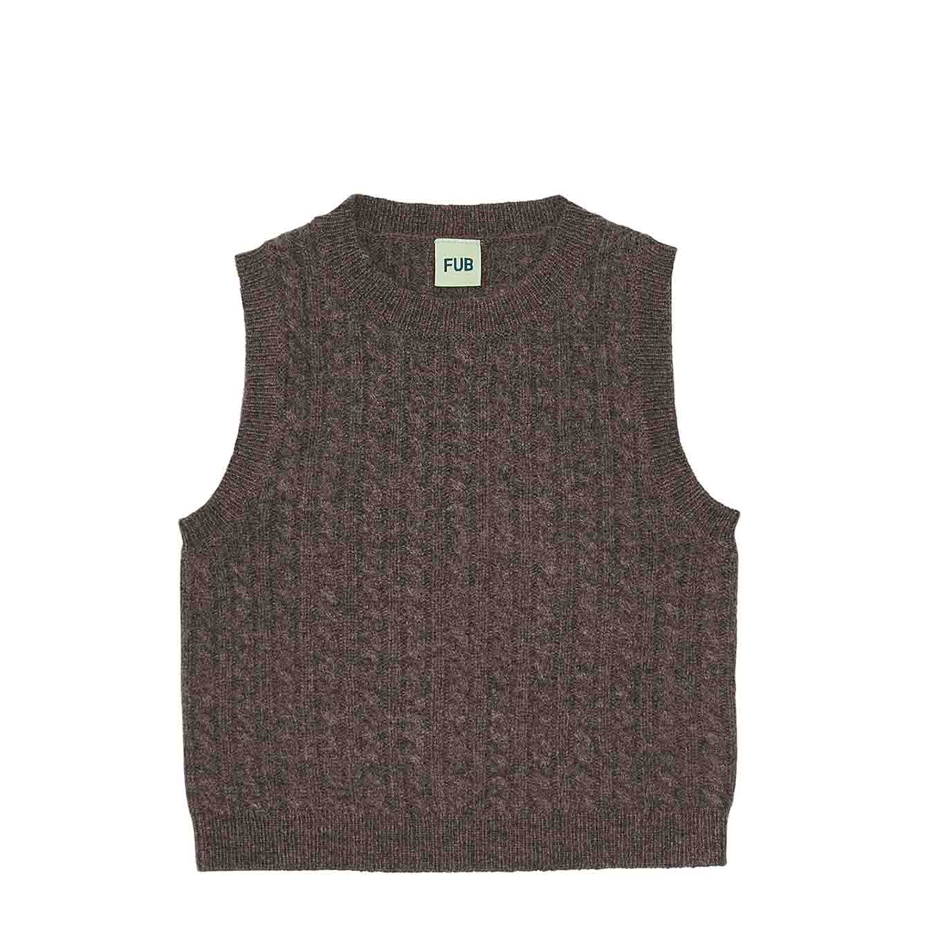 Brun Fub Uld Vest, - Fub Baby