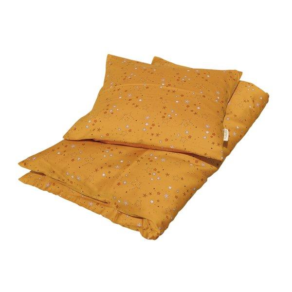 Golden Mustard Filibabba Stars Baby Sengetøj Baby - Filibabba Baby  - 5712804010882