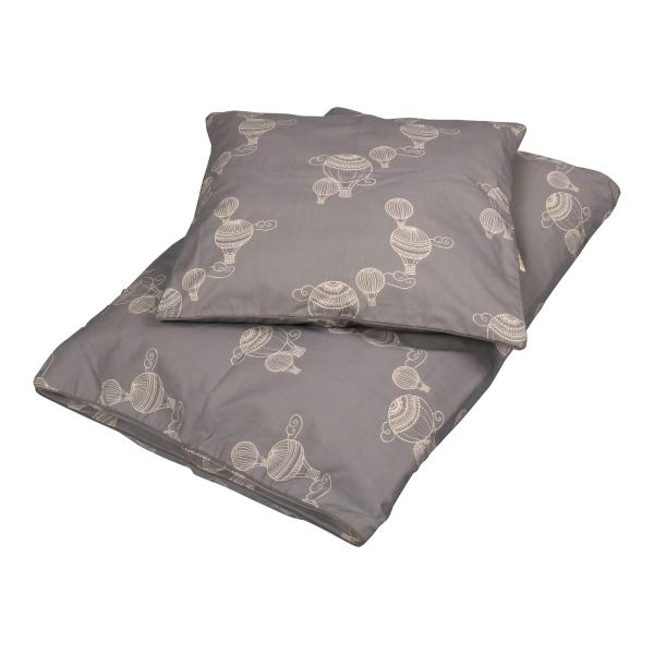 Grey Filibabba Airballoon Baby Sengetøj Baby 70x100 - Filibabba Baby  - 5712804008889