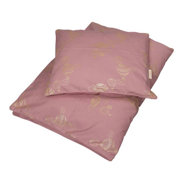 Filibabba Airballoon Baby Sengetøj Dusty Rose Baby 70x100 - Filibabba Baby  - 5712804008964