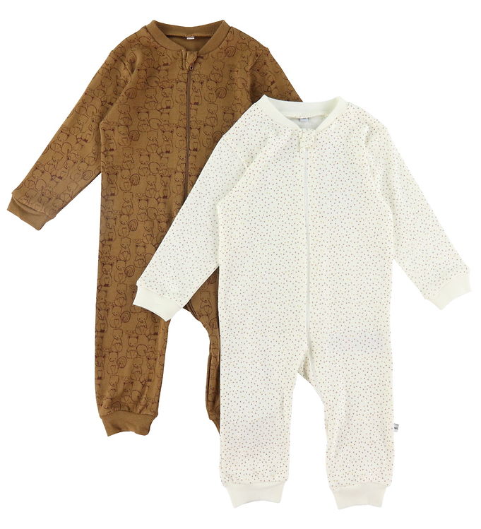 Hvid Pippi Babyheldragt Natdragt Pak Tinsel - Pippi Baby Baby  - 5714625611309
