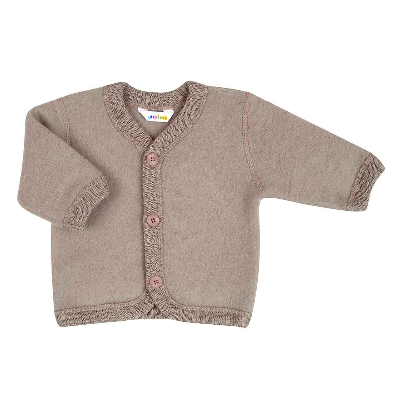 Beige Melange Joha Uld Cardigan - Joha Baby