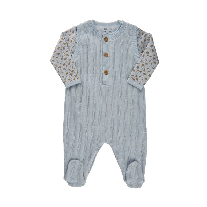 Baby Blue Fixoni Heldragt Romper Set - Fixoni Baby  - 5714625372620
