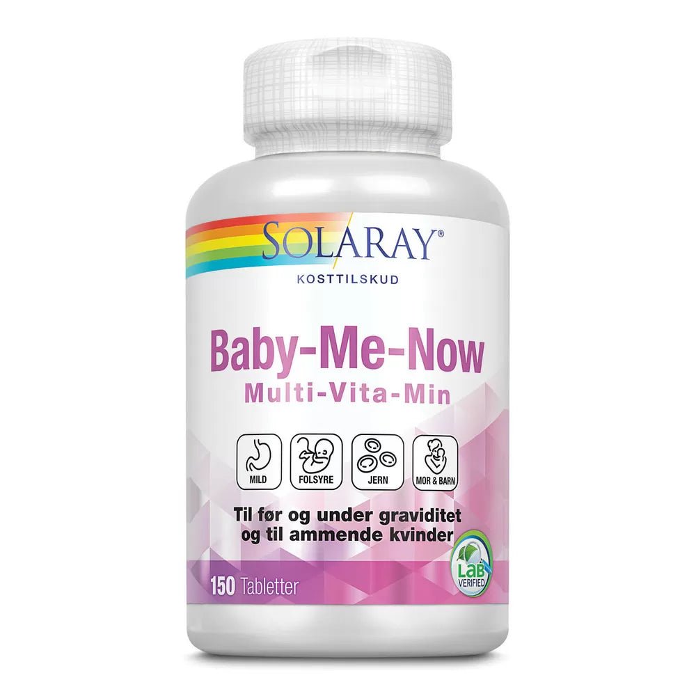 Solaray Baby Now Multivitamin, 150 Tabletter Solaray Vitamins Buump - Solaray Baby  - 076280173505