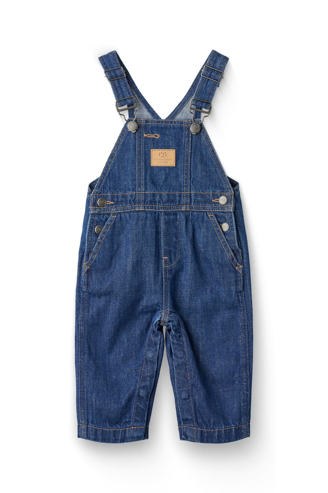 DARK INDIGO BLU Økologiske Baby Overalls E Washed E Washed - Baby  - 5740026339849