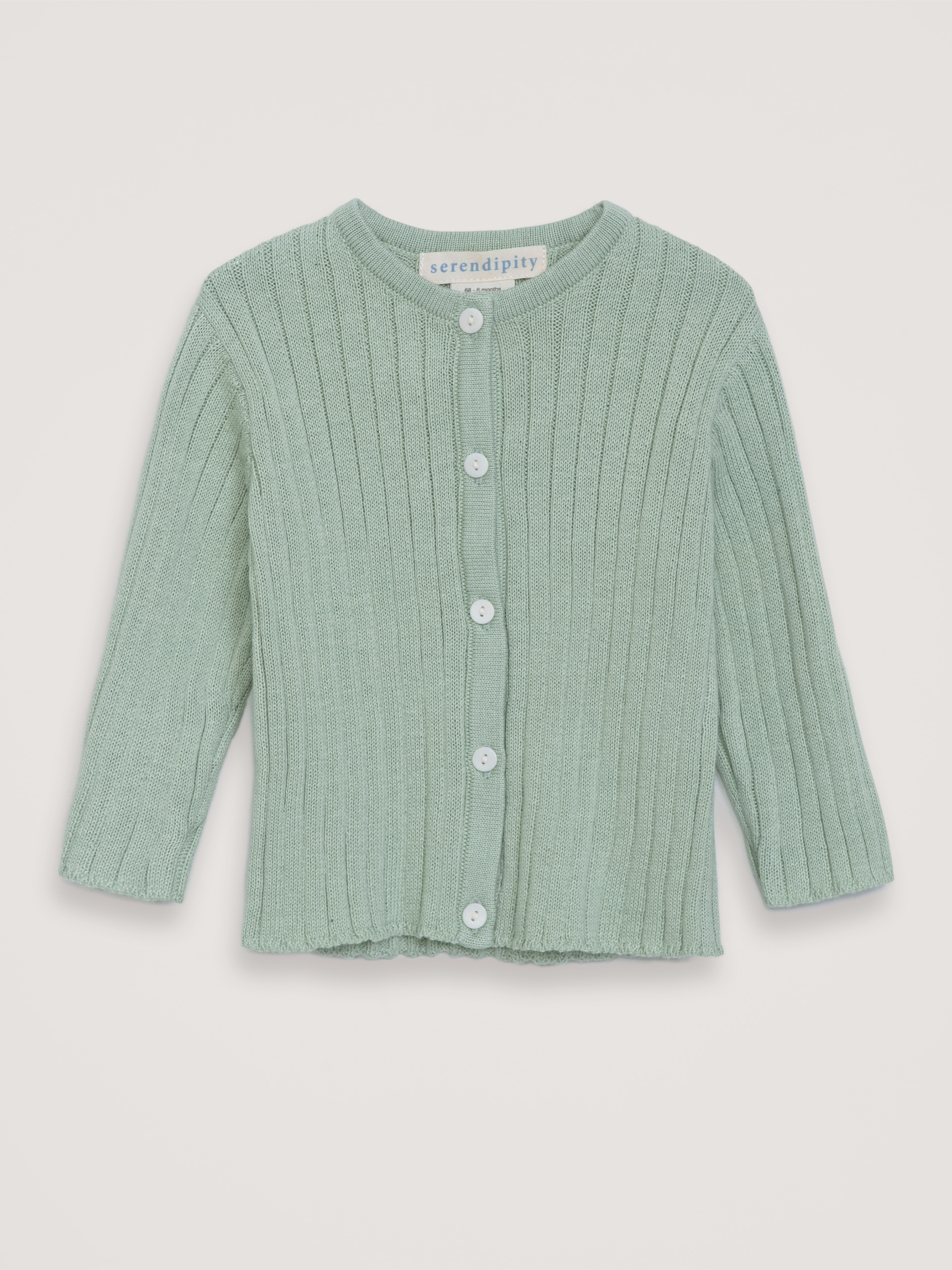 Dusty Rose Baby Rib Cardigan - Baby