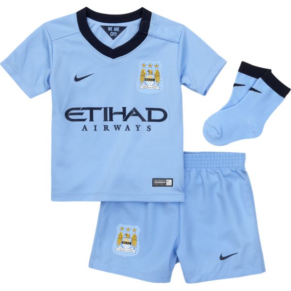 Lyseblå Manchester City Home Kit Infants 2014 Baby Mdr - Nike Baby  - 091206732765