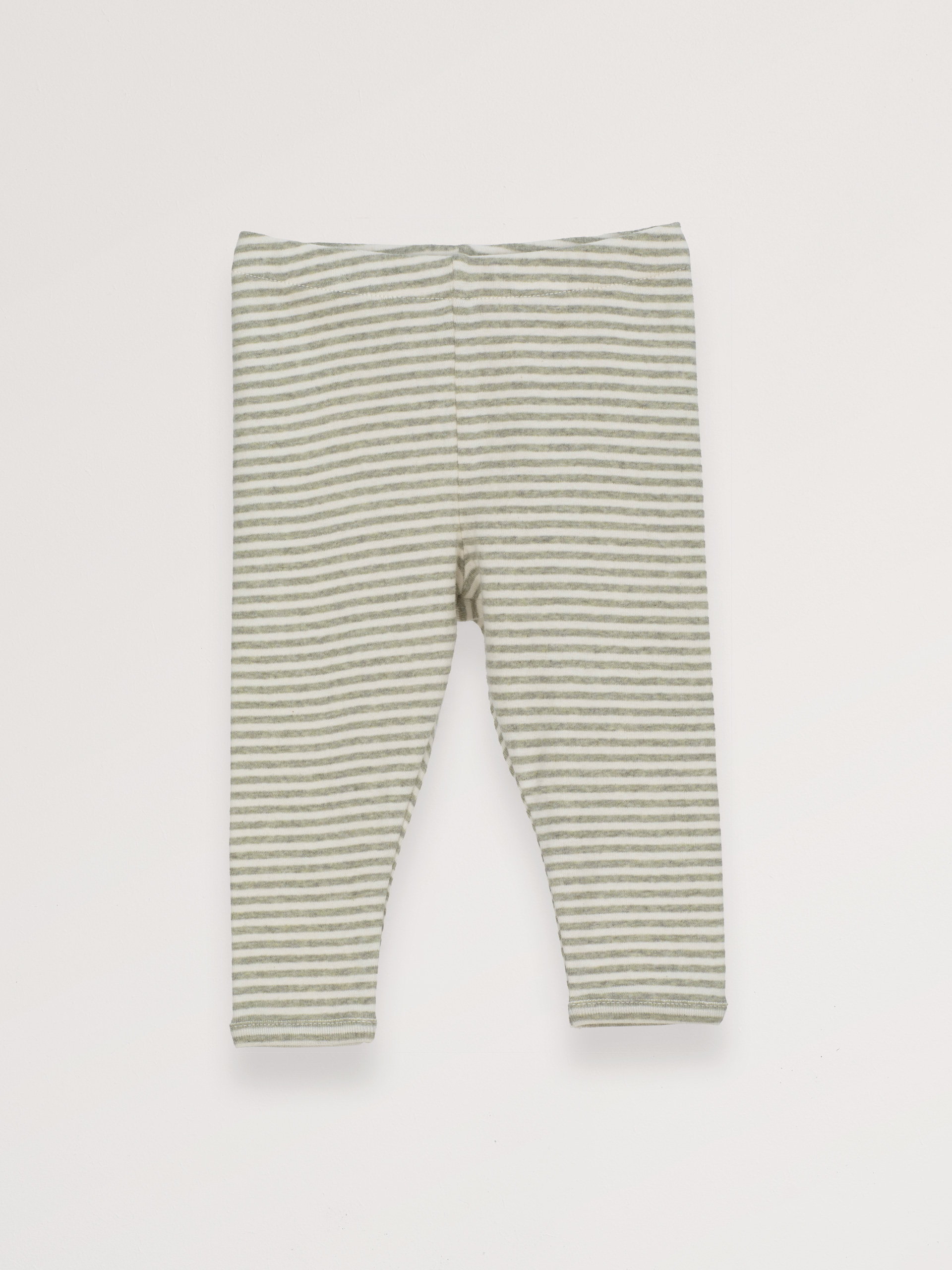 Azur/Ecru Baby Stribede Leggings - Baby