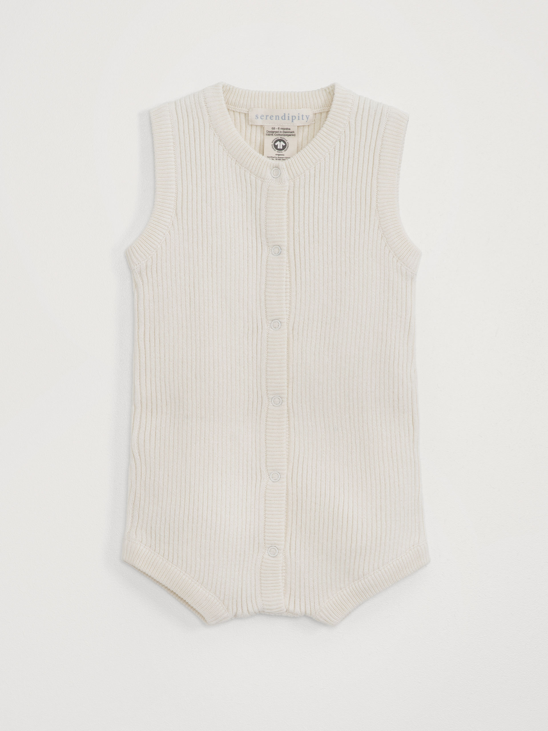 Creme Baby Rib Dragt - Baby