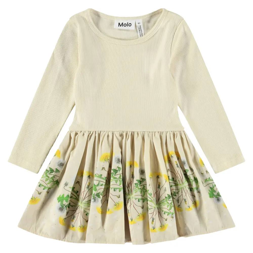 Gul Candi Kjole Baby Dandelion - Molo Baby  - 5715084777094