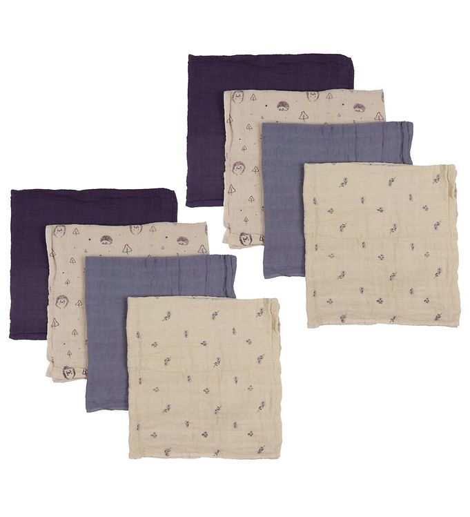 Beige/Lilla Pippi Baby Stofbleer Pak 65x65 Nirvana - Pippi Baby Baby  - 5714999050704