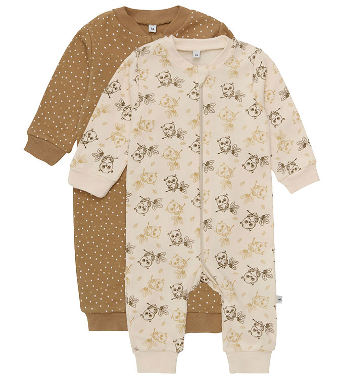 Hvid Pippi Baby Heldragt Natdragt Pak Whitecap Grey - Pippi Baby Baby  - 5714999414933