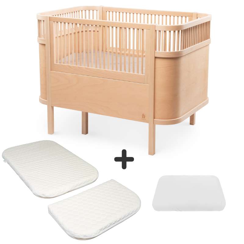 Sebra Sengen Klassisk Baby & Wooden Edition Bundle - Sebra Baby  - 5744005388118