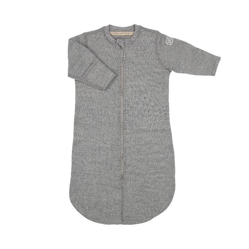 Voksi Wool Baby Bag Fleece Melan Grey - Voksi Tøj Baby  - 7072754021597