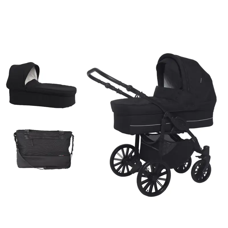 Sort Basson Nordic Lux Inkl Lift Taske Dusty Black - Basson Baby Baby