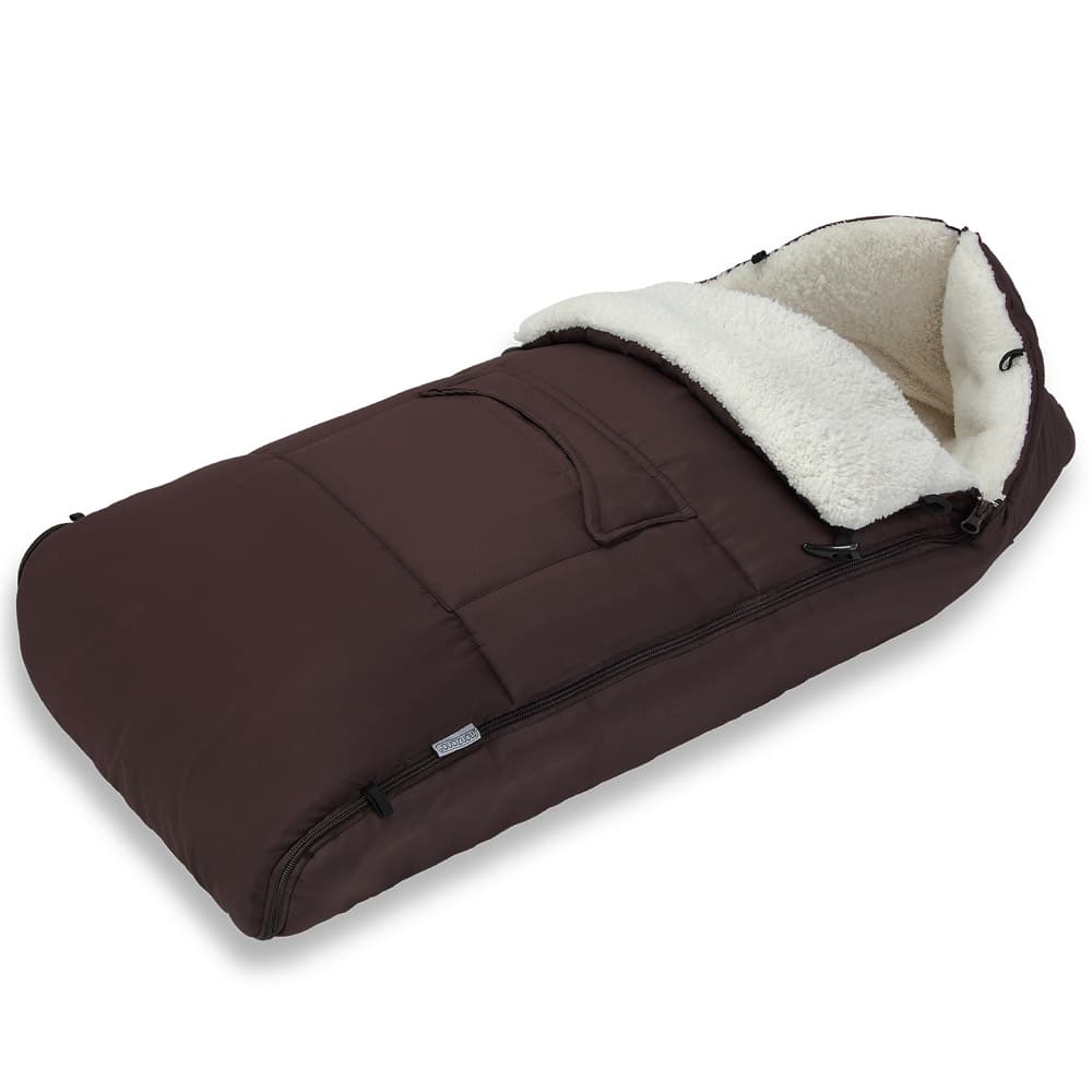 Sort Baby Kørepose Med Lynlås Hovedstøtte Vejrbestandig 90x60 Brun - Deuba Baby  - 4250525346848