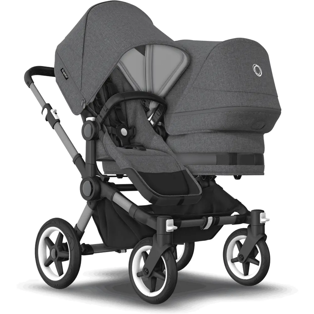 Donkey Søskendevogn Complete Grey Melange Graphite Stel - Bugaboo Baby  - 8717447431978