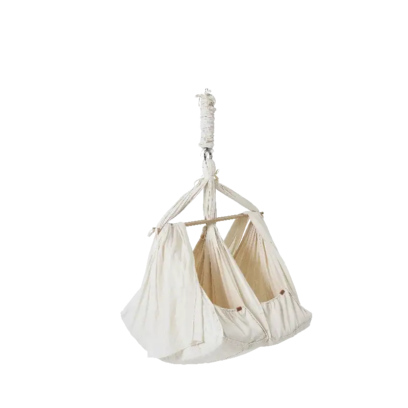 Membantu Premium Tvillinge Slyngevugge Økologisk Bomuld Beige - Membantu Baby  - 5745000621040