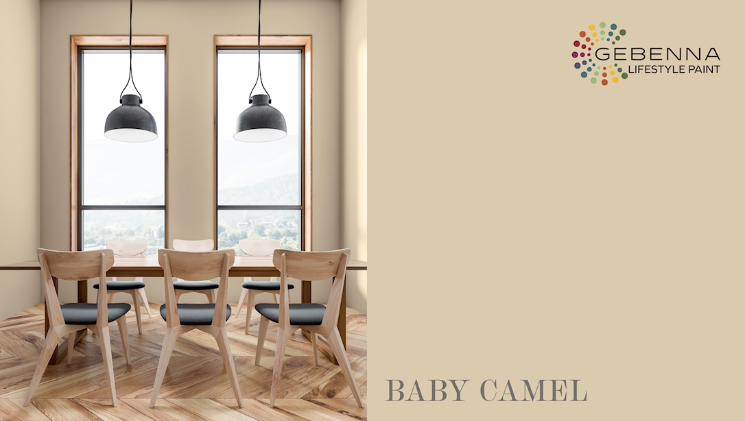 Rød Gebenna Vægmaling: Baby Camel Liter - Gebenna Baby
