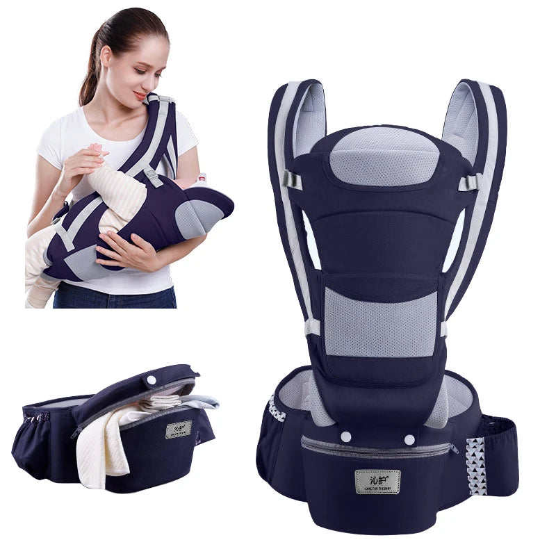 Mørkeblå Ergonomisk Baby Bæresele Extra Nedsat - We Do Better Baby
