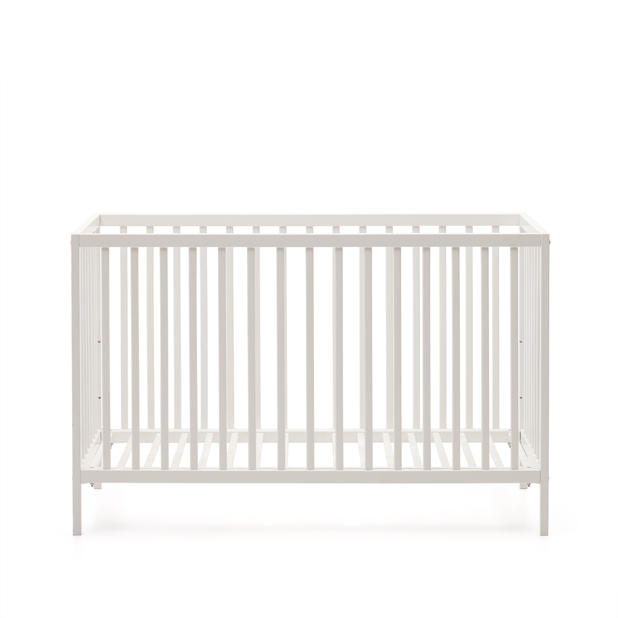 Hvid Kave Home Shantal Tremmeseng Til Baby Justerbar Madrashøjde Asketræ 60x120 - Kave Home Baby  - 8433840788142