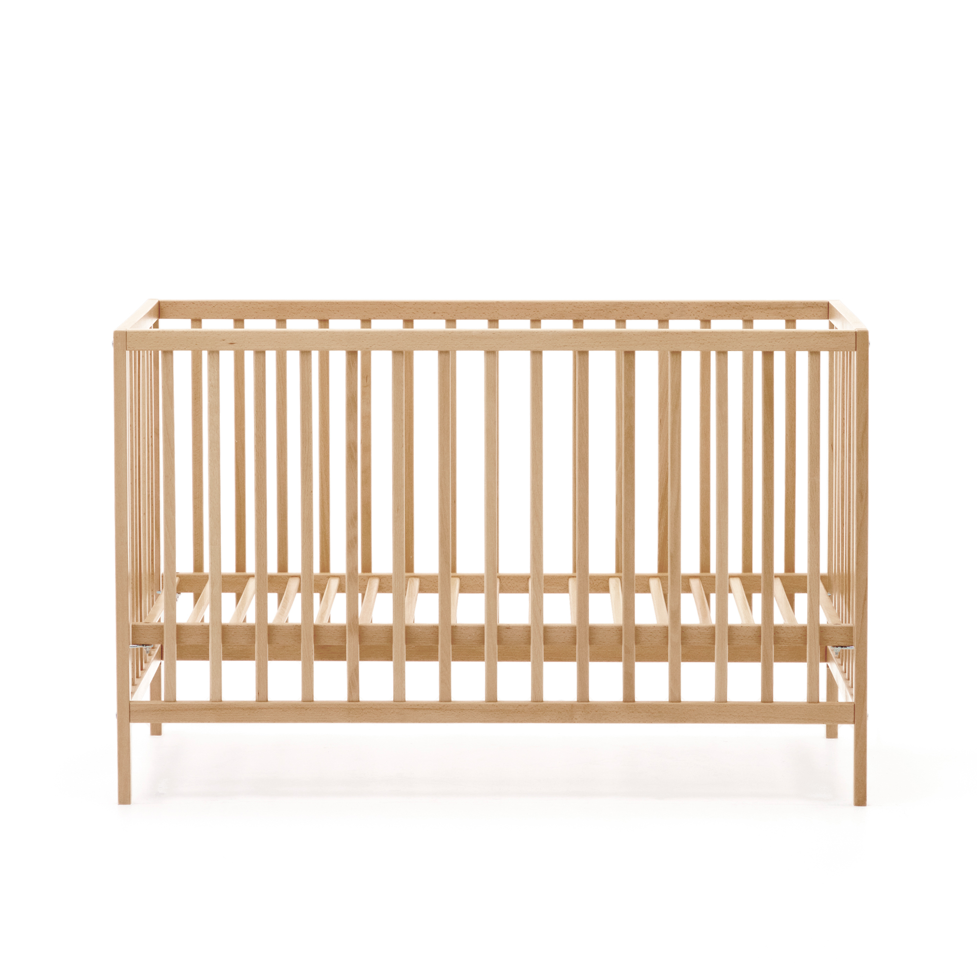 Brun Kave Home Shantal Tremmeseng Til Baby Justerbar Madrashøjde Natur Asketræ 60x120 - Kave Home Baby  - 8433840788159