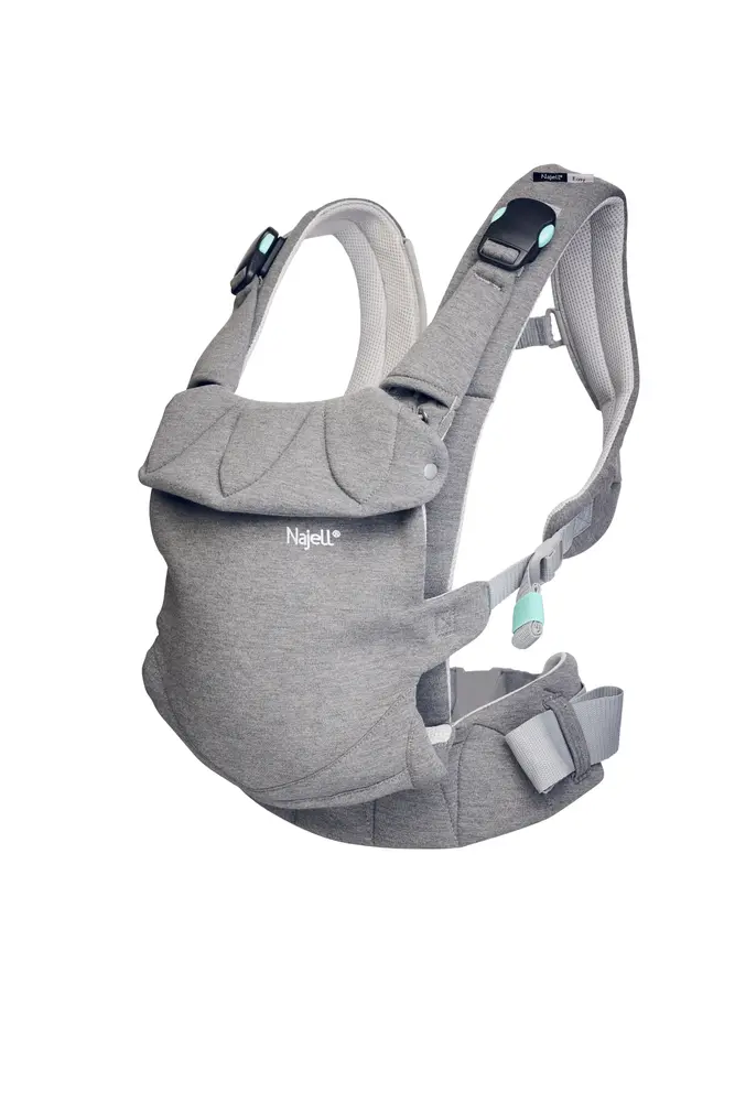Grå Easy Soft Bæresele Mercury Grey Jersey - Najell Baby  - 7350080240890