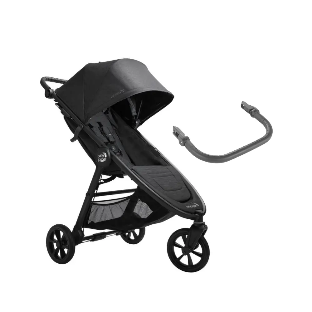 Sort City Mini Gt2 Inkl Frontbøjle Opulent Black - Baby Jogger Baby  - 0047406178490